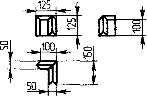 Кирпич рядный угловой правый с правосторонним пером и основанием с пазами СКАТ №.6 Опоры #2